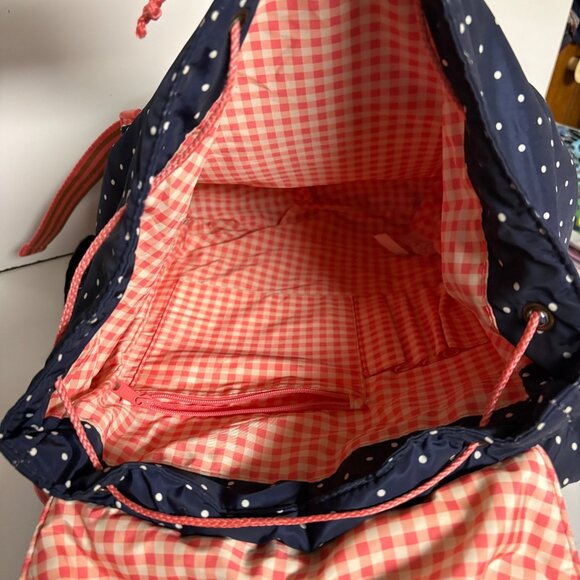 Matilda Jane Backpack Book Bag 435 Make Believe Blue Polka Dots - Picture 9 of 14